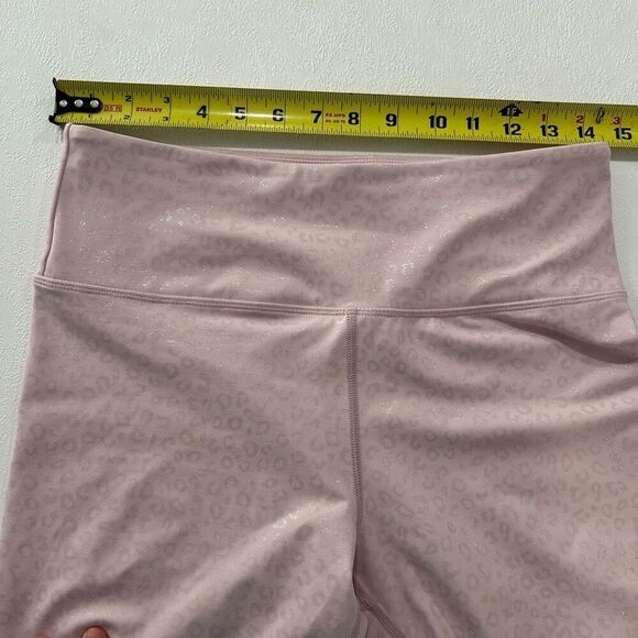 Zyia Active Pink Light N’ Tight Leggings – Size 8-10, Shimmer Leopard Print - Picture 7 of 7